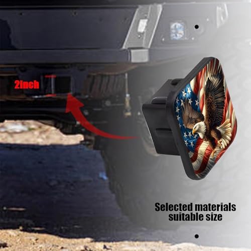 Eagle with Spread Wings Hitch Cover Fits - Image 3