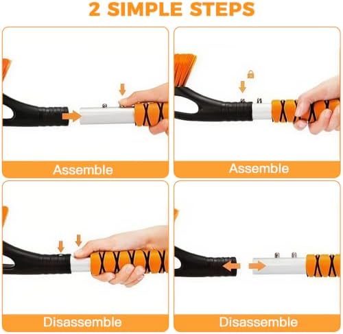 2 Pack Snow Brush and Ice Scrapers - Image 5