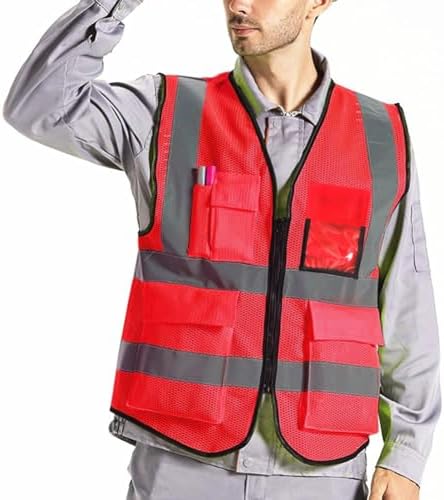 XIAKE Reflective Safety Vest for Men & Women High Visibility Class 2 Vest - Image 2
