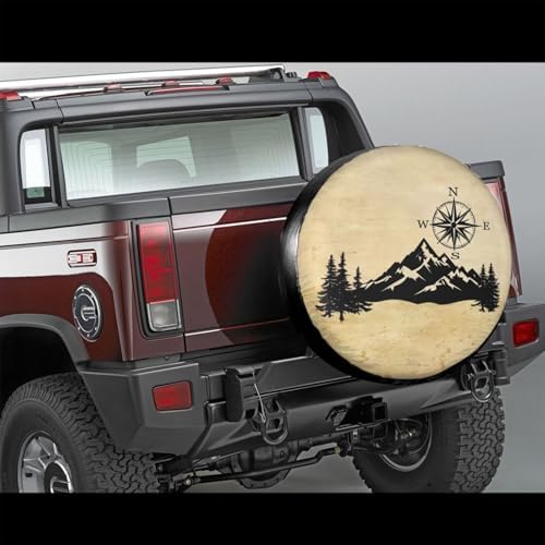 Nature Mountain Compass Spare Tire Cover - Image 2