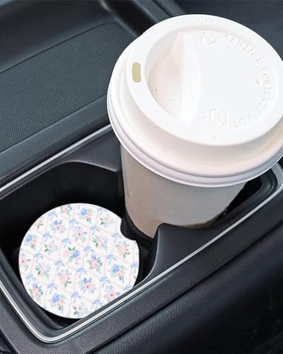 Car Coasters Set of 2, 2.6x2.6 Inch – Absorbent Cup Holder Coasters - Image 2