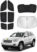 Canvcle Window Shades for 2011-2021 Jeep Grand Cherokee Accessories Windshield by Canvcle