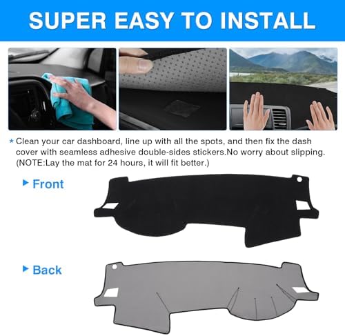 Autorder Dashboard Cover Mat for Subaru Legacy/Outback 2005-2009 Accessories - Image 5