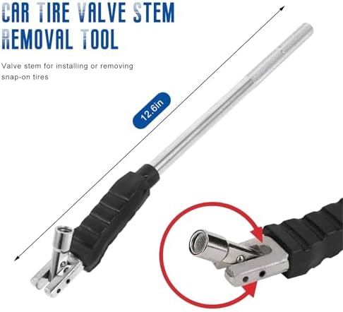 Tire Valve Stem Puller Tool, No Scratch Tire Valve Core Remover Straight Wheel - Image 2