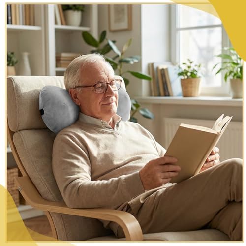 1Pc Neck Headrest Pillow for Recliner Armchairs, Bone Shaped Chair Head Cushion - Image 7