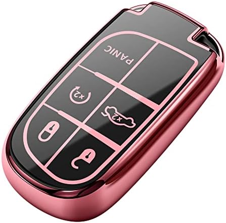 Tukellen for Jeep Key Fob Cover Special Soft TPU Key Case Key Shell Compatible by Tukellen
