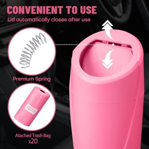Car Trash Can Bin with Lid - Image 7