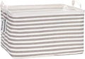Sea Team Large Rectangle Open-Top Canvas Storage Basket by SeaTeam