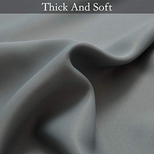 SimpleHome Ombre Gradient Grey White to Gray Curtains - Image 6