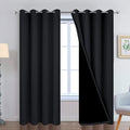 Yakamok Black 100% Blackout Curtains 90 Inches Long by Yakamok