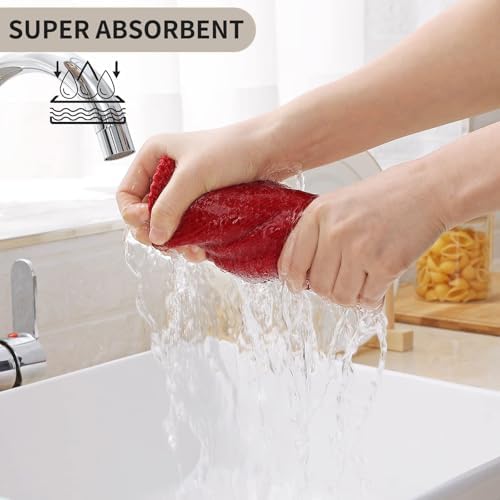 Kitinjoy 100% Cotton Waffle 6-Pack Kitchen Towels - Image 4