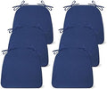 IASEAHK Chair Cushions for Dining Chairs Set of 6, Non Slip Kitchen Chair Pads by IASEAHK