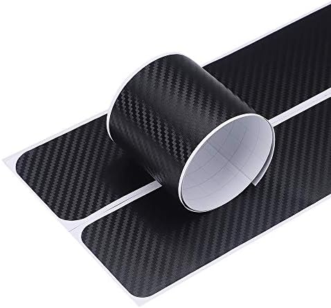4PCS Car Door Sill Protector 3D Carbon Fiber - Image 6
