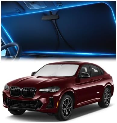 Magnelex Windshield Sun Shade for BMW X4 2019-2025, Foldable Car Window Sunshade by Magnelex