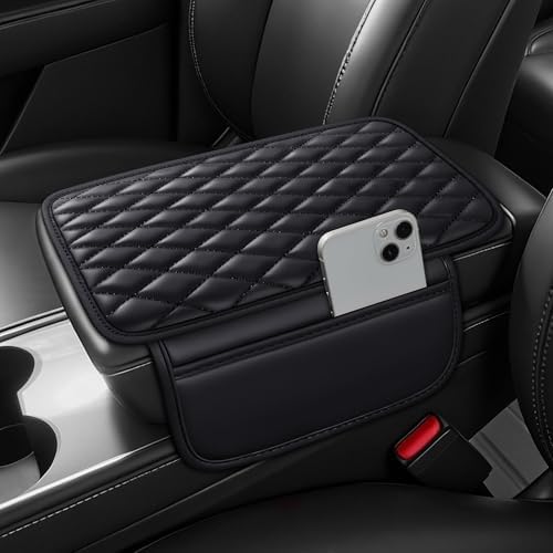 Leather Waterproof Car Armrest Console Pad by AuraSettle