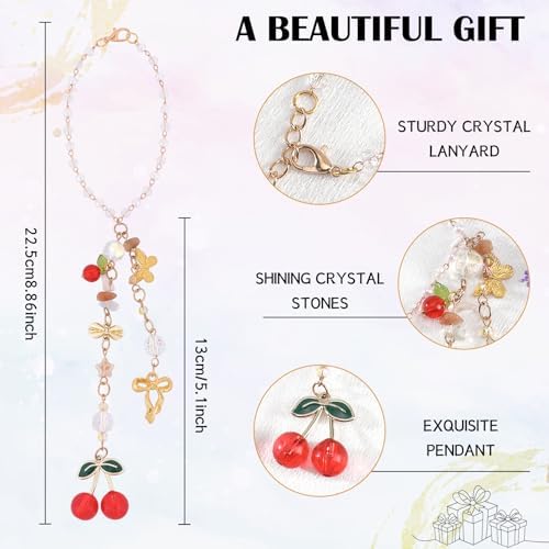 Cherry Bow Rear View Mirror Charm - Image 4
