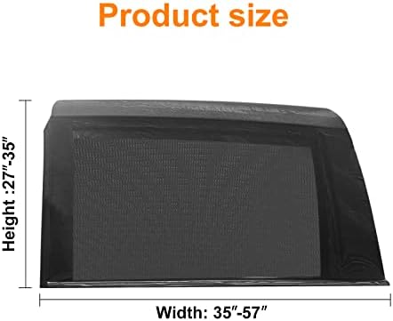 Car Window Screen for MPV & Minivan Sliding Door 2 Pack Shade for Camping - Image 7
