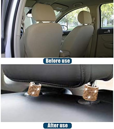 BELOMI 4 Pack Car Headrest Collars, Bling Car Head Rest Collars Rings Decor - Image 5
