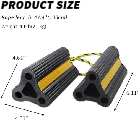 Vacallity RV Wheel Chocks for RV Camper Travel Trailer Car Truck - Image 2