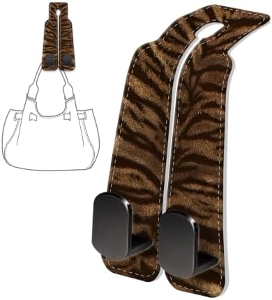 PU Leather Car Seat Hook, Storage Headrest Hanger, Cute Car Backseat Organizer - Image 6