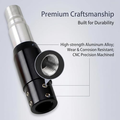 1 PC Shifter Gear Shift Knob Adapter, Aluminum Alloy Converter Kit - Image 3