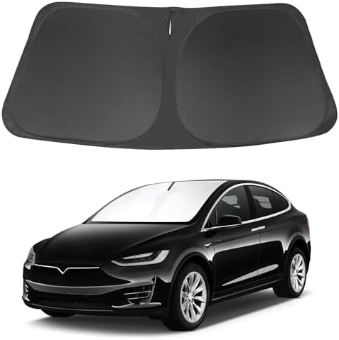 Windshield Sun Shade for 2016-2026 Tesla Model X Accessories by LHFLIVE