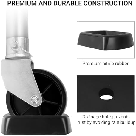 AR-PRO Jack Wheel Chock Stabilizer, Fit 6" Single Wheel - Image 4