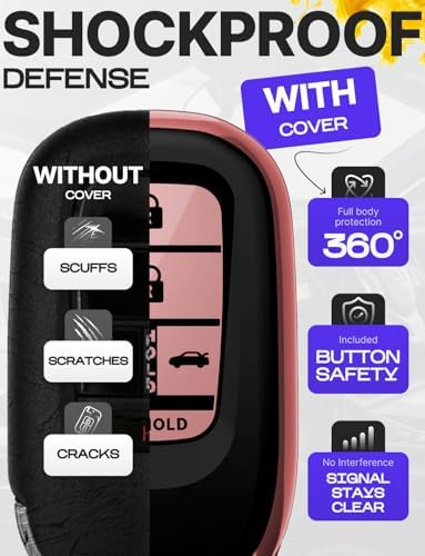 Lucrum Compatible with Honda Key Fob Cover & Keychain - Image 4