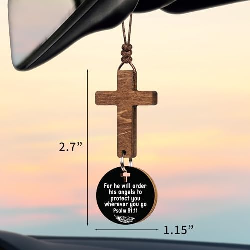 Christian Gifts for Men, Cross for Car Accessories for Men - Image 2