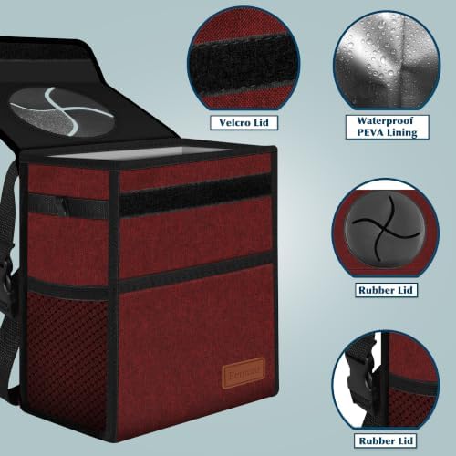 Femuar Leak Proof Car Trash Can - Image 6