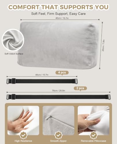 Neck Pillow for Recliner/Armchair, Non-Slip Adjustable Velvet - Image 2