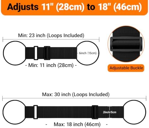 2 Pack Luggage Connector Straps–Add A Bag Hands-Free Suitcase Connector - Image 3