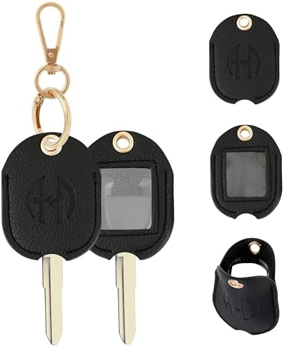 Leather Remote Key Fob Sleeve for Broken Car Key Loop Replacement by Anhbkar