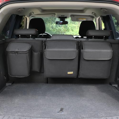 Trunk Organizer with Cooler for Small & Compact SUV by MARKSIGN