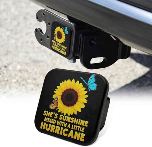 2 Inch Sunflower Butterfly Trailer Hitch Cover Rubber Receiver Tube Plug Cap by Unknown