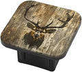 Hitch Cover Fits for 2-Inch Hitch, Deer Head in A Rustic Style On Dark by PATBIXES