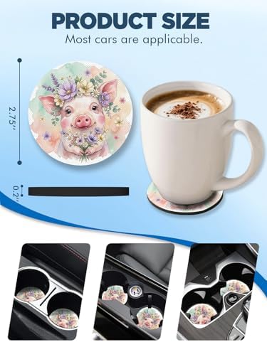 WOCOCN Car Coasters for Cup Holders - Image 6