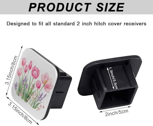 2" Trailer Hitch Cover Rubber Receiver Tube Cap Trailer Hitch Covers - Image 2