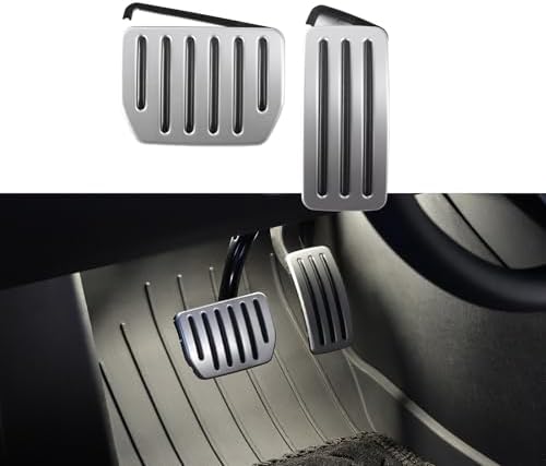 TPARTS Aluminum Pedal Covers for Tesla Model Y Juniper/Model 3 Highland by TPARTS