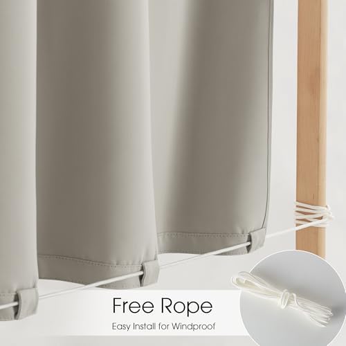 NICETOWN Rod-Free Outdoor Curtains - Image 4