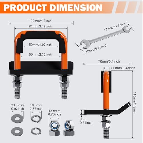 1 Pack Hitch Tightener, Trailer Hitch Stabilizer - Image 4