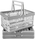 CYEAH 3 Pack Collapsible Shopping Baskets, 20L Foldable Plastic Storage Crates by CYEAH