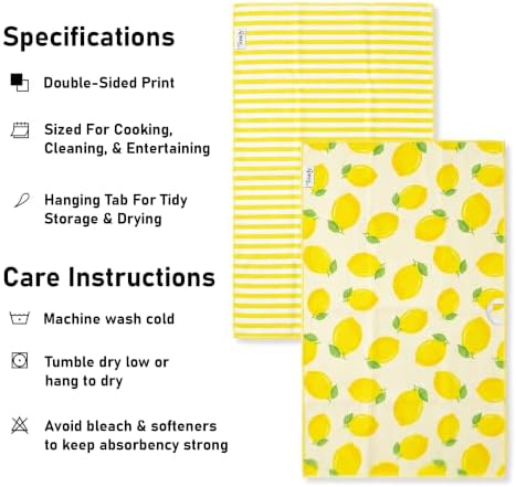 Kitchen Towels Set of 2, Double-Sided 16x28 Microfiber Waffle Weave Dish Towels - Image 7