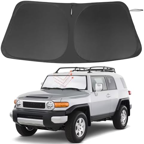 Windshield Sun Shade for 2007-2014 Toyota FJ Cruiser Sport Utility by LHFLIVE