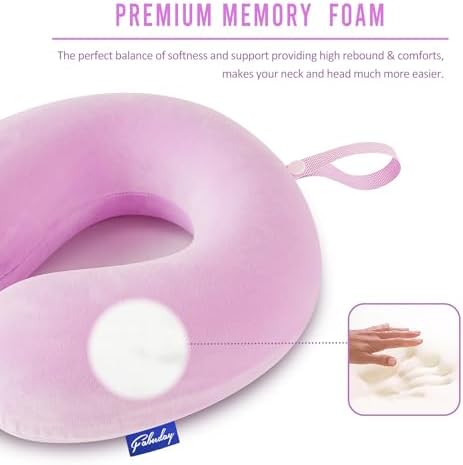 Fabuday Travel Neck Pillow Memory Foam - Image 4