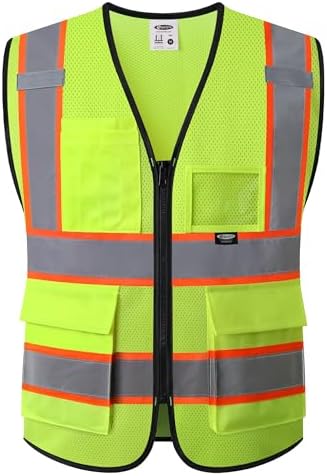 JKSafety Safety Vest for men women Hi Vis Vest by JKSafety