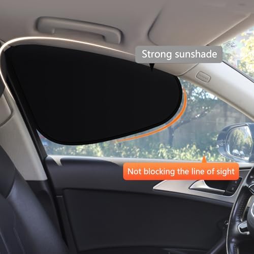 Shakas 4 PCS Side Window Shade, Front and Rear Windows Heat-Insulating - Image 3