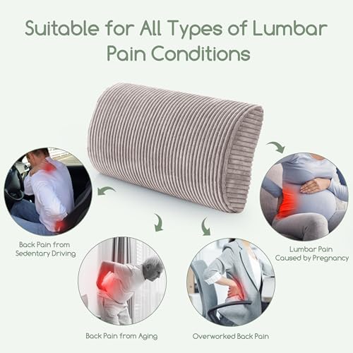 HIGOGOGO Lumbar Support Pillow for Recliner Chair/Accent Chair/Couch, Memory - Image 6