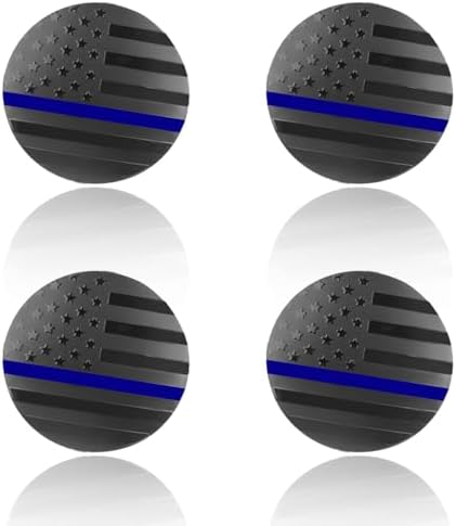 4PCS 56mm American Flag Wheel Hub Center Cap Sticker by Unknown