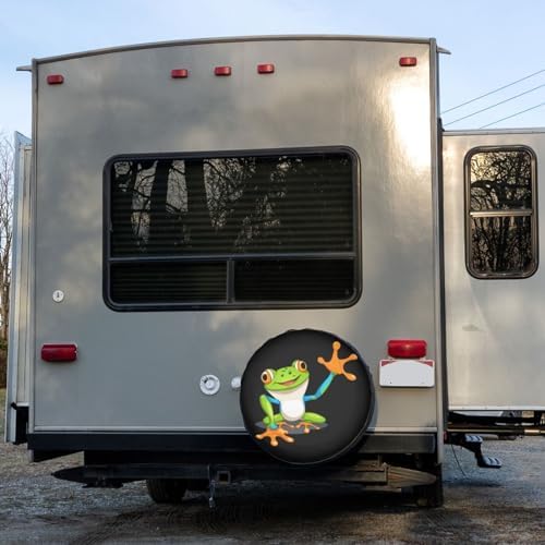Frog Spare Tire Cover Dust-Proof Wheel Tire Cover Fit Trailer, SUV and Many - Image 6